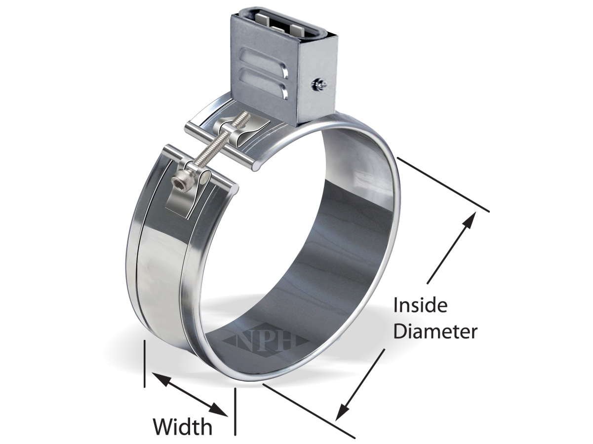 mica band heater-three prong/flat pin European plug